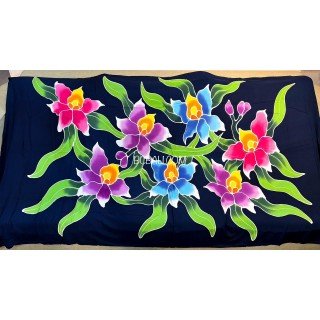 Hot Sale Rayon Sarong Hand Painted Floral Design